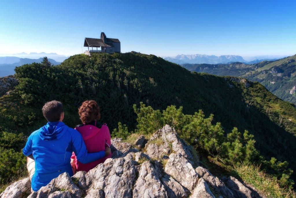Blick auf Hochfellnkirche