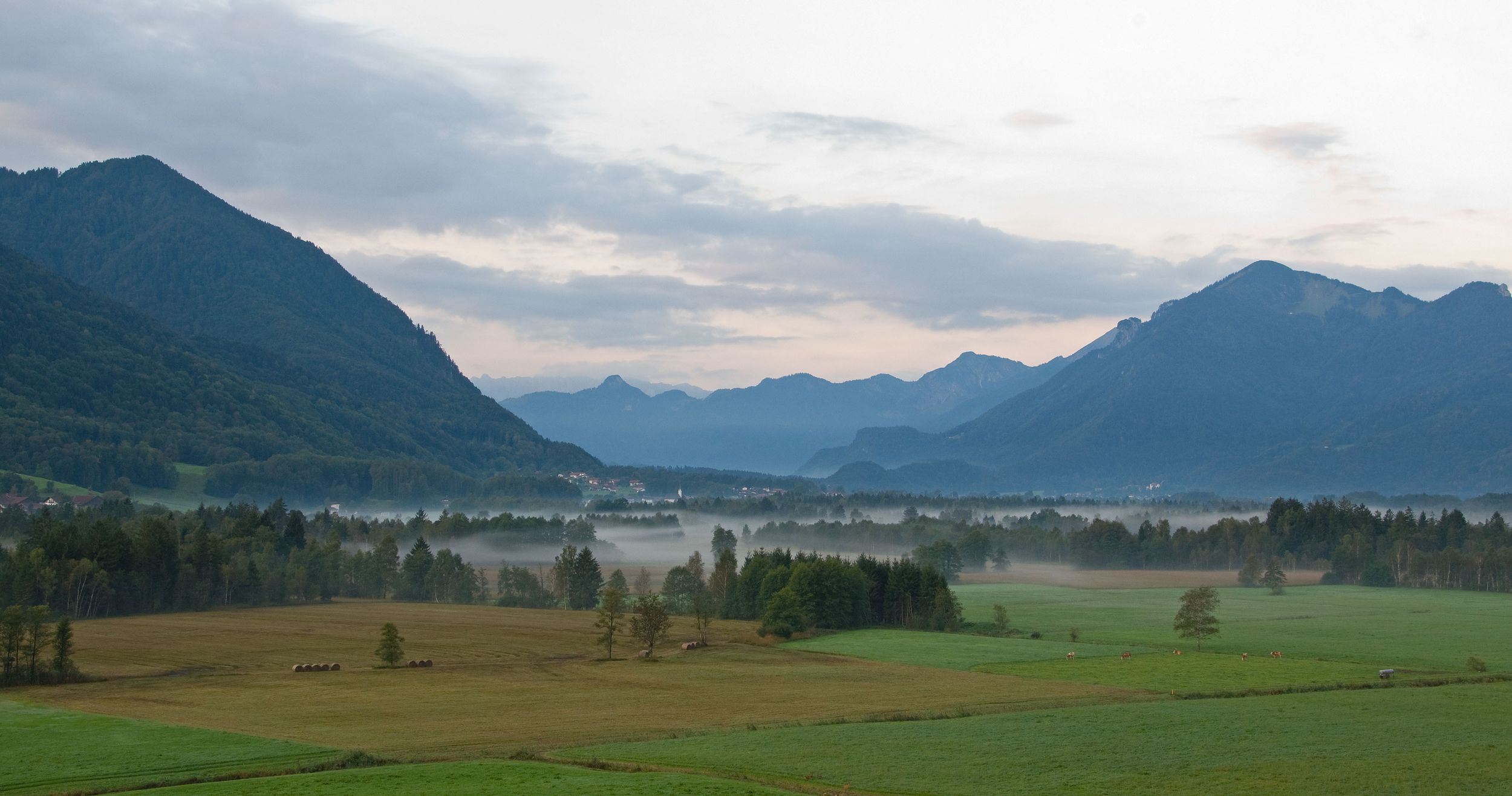 Blick von Bernhaupten ins Bergener Moos