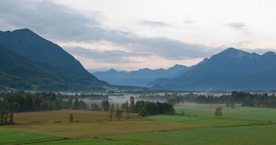 Blick von Bernhaupten ins Bergener Moos
