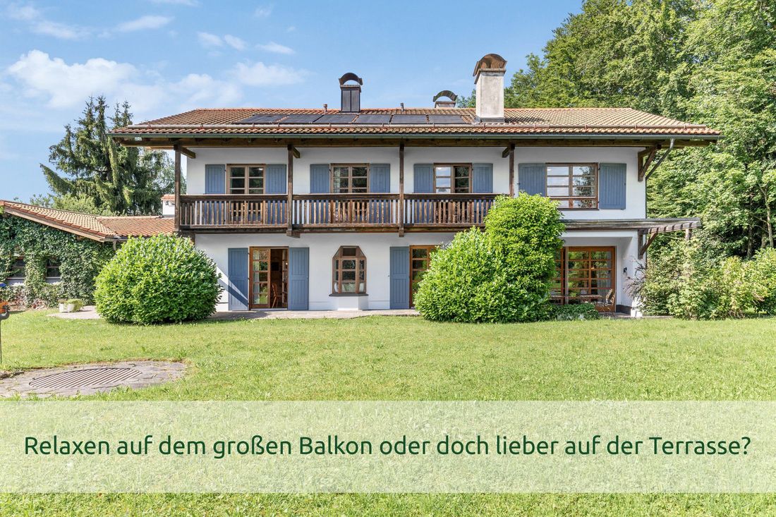Relaxen auf dem großen Balkon oder doch lieber auf der Terrasse?