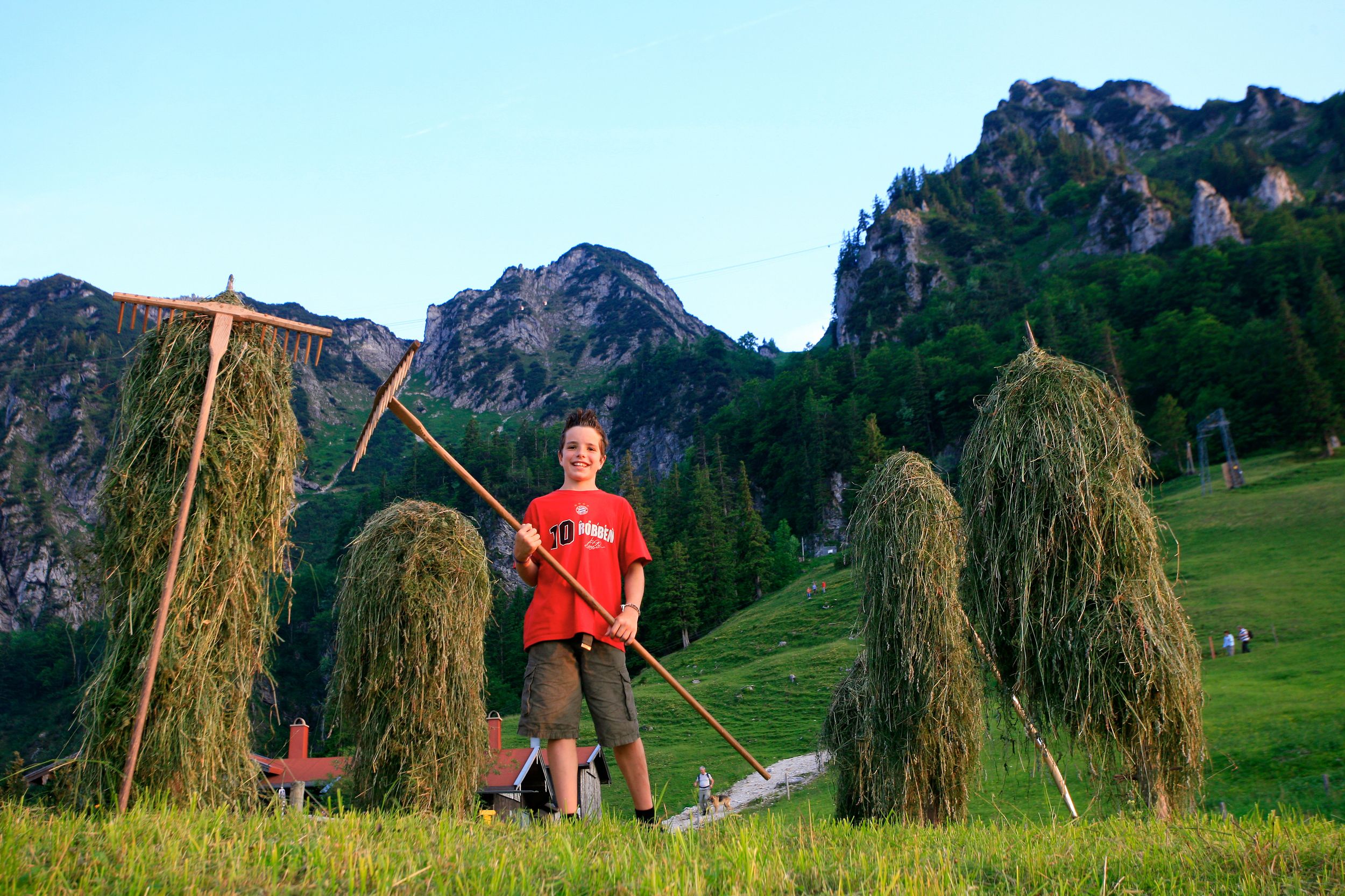 Heuernte auf der Bründling-Alm