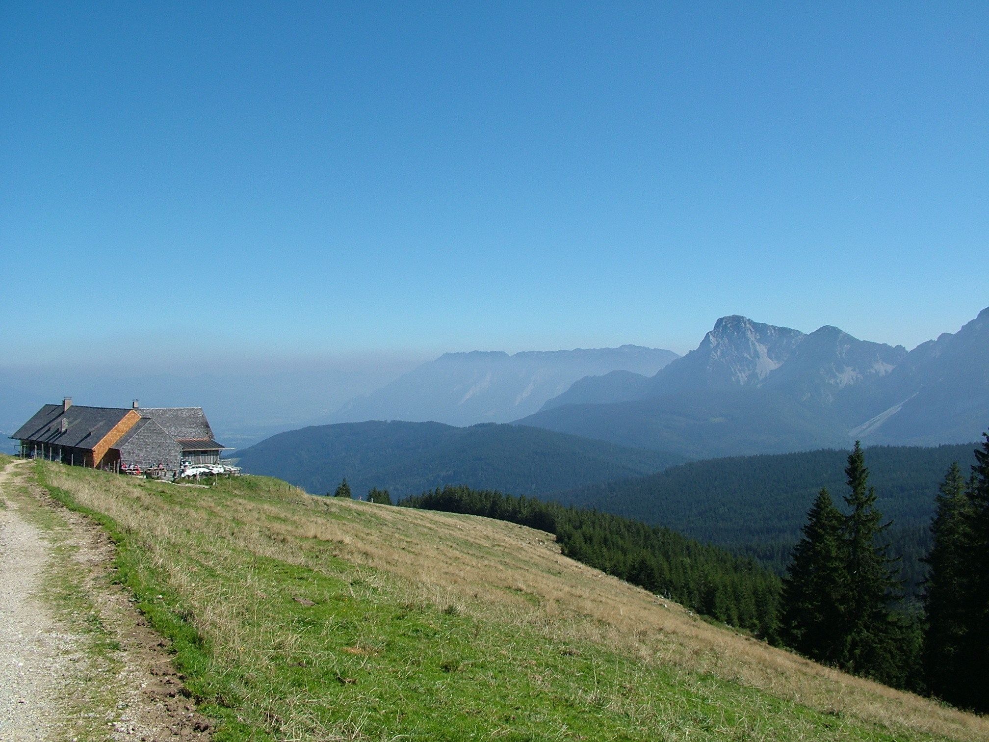 Blick auf die Stoißer Alm