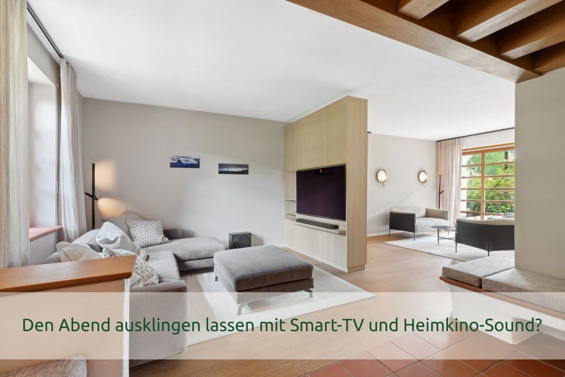 Den Abend ausklingen lassen mit Smart-TV und Heimkino-Sound?